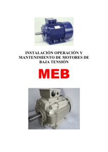 instalación operación y mantenimiento de motores de baja