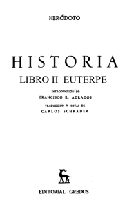 Nº 3. Heródoto, Historia 2. Euterpe