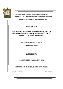 estado nutricional de niños menores de cinco años que acuden a