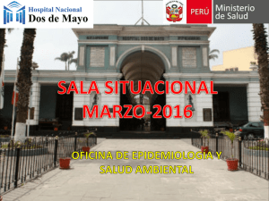 sala situacional marzo - 2016 - Hospital Nacional Dos de Mayo