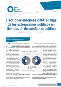 Elecciones europeas 2014: el auge de los extremismos políticos en