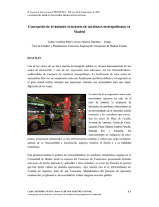 Concepción de terminales-estaciones de autobuses metropolitanos