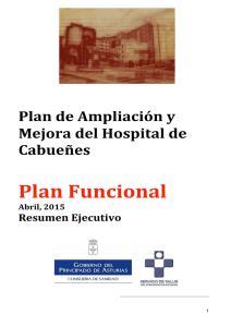 Plan de Ampliación y Mejora del Hospital de Cabueñes.Plan