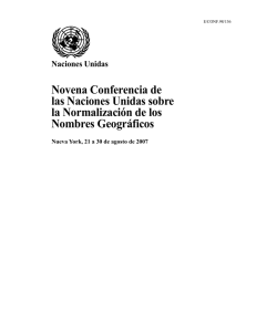 Novena Conferencia de las Naciones Unidas sobre la