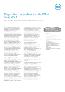 Dispositivo de aceleración de WAN Serie WXA