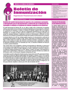 Boletín de Inmunización
