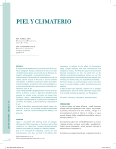 PIEL Y CLIMATERIO - Clínica Las Condes