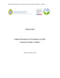 Informe final Empleo Estacional en la Fruticultura en Chile