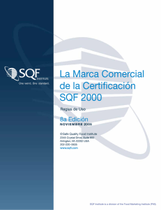 La Marca Comercial de la Certificación SQF 2000