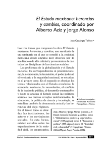 El Estado mexicano: herencias y cambios, coordinado por Alberto