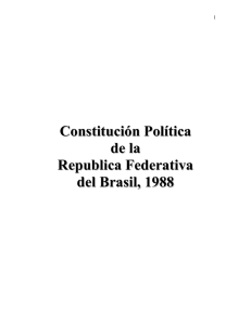 Constitución de la República Federativa del Brasil, 1988