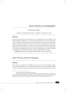 Imprima este artículo - Revistas Universidad Santo Tomás