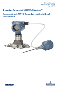 Transmisor Rosemount 3051S MultiVariable™ Rosemount serie