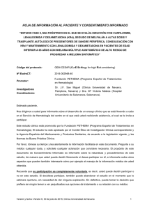 Consentimiento informado. Clinica Universidad Navarra