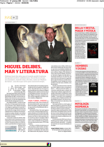 Revista Osaca 2012 - Jorge Urdiales experto en Miguel Delibes