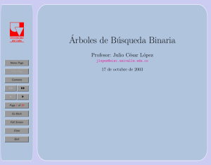 ´Arboles de Búsqueda Binaria