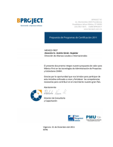 (+) Certificación PMP