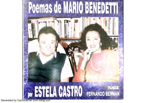 CD y Cassette Mario Bennedetti-Estela Castro