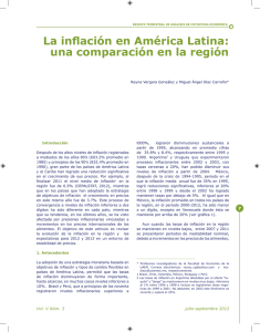 La inflación en América Latina: una comparación en la región