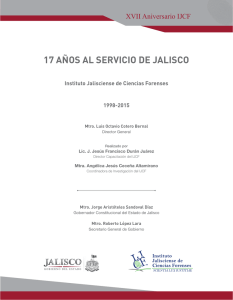 Revista Aniversario XVIII - Instituto Jalisciense de Ciencias Forenses