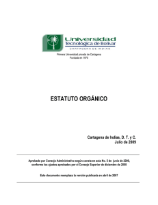 estatuto orgánico - Universidad Tecnológica de Bolívar