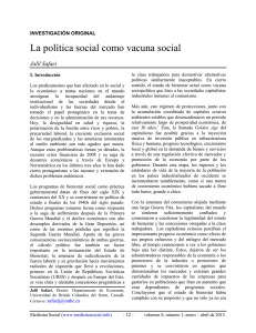 Social Policy as Social Vaccine