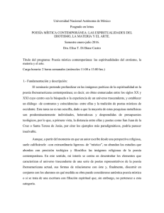 Universidad Nacional Autónoma de México Posgrado en letras