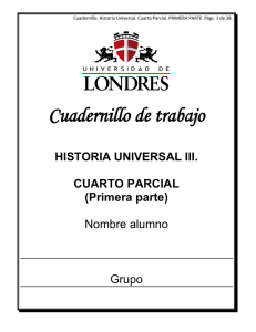 Cuadernillo de trabajo HISTORIA UNIVERSAL III. CUARTO PARCIAL