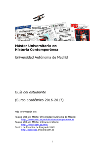 Máster Universitario en Historia Contemporánea Universidad
