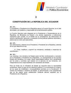 normas constitucionales - Ministerio Coordinador de Política