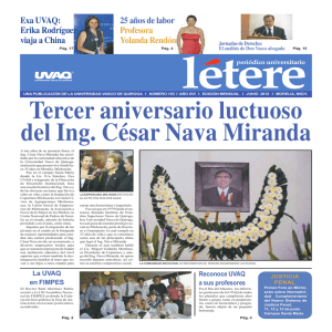 Létere junio 2012 - Universidad Vasco de Quiroga