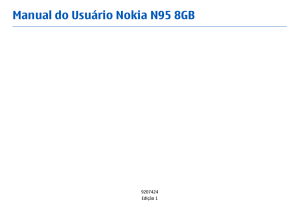 Manual do Usuário Nokia N95 8GB
