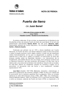 Juan Benet - Edad de Plata