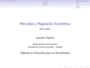 Mercados y Regulación Económica