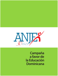 Folleto Campaña a Favor de la Educación Dominicana