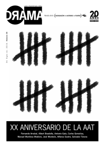 xx aniversario de la aat - Asociación de Autores de Teatro