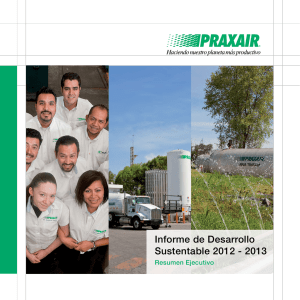 Informe de Desarrollo Sustentable Praxair México y América Central