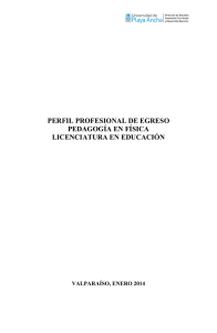 informe perfil física - Universidad de Playa Ancha