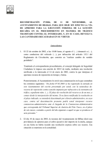 Resolución del Ararteko, de 11 de Noviembre de 2004