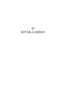 El KITÁB-I-AQDAS