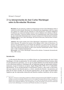 · La interpretación de José Carlos Mariátegui sobre la Revolución