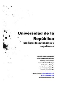 Grupo 6- UdelaR, autonomía y cogobierno- CIDU 2011