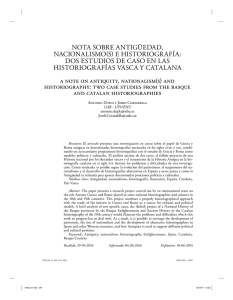 NOTA SOBRE ANTIGÜEDAD, NACIONALISMO(S)