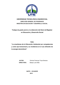 UNIVERSIDAD TECNOLÓGICA EQUINOCCIAL Trabajo de grado