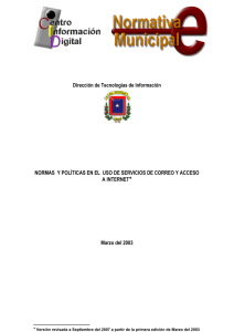 Normas y Políticas en el uso de Servicios de Correo y Acceso a