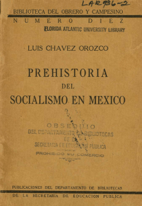 socialismo en mexico prehistoria