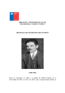 Biografia Dr Sotero del Rio G - Biblioteca Ministerio de Salud