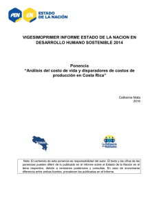 Análisis del costo de vida y disparadores de costos de producción