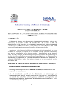 Documento Normativo ISP-LNyRI N° 01/2010