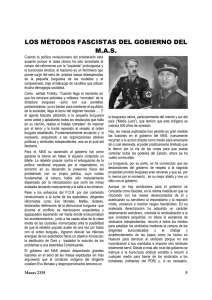 5- Métodos fascistas del Gob. del MAS